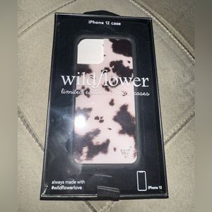 iPhone 12 Mini Phone Case - Wildflower - Cow Print- Brand New